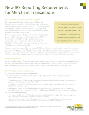 IRS Form 1099-K Reporting Requirements