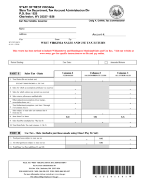 West Virginia Sales and Use Tax Return