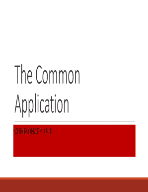 Common Application Form
