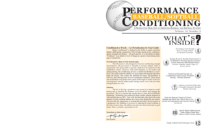 Baseball/Softball Conditioning Newsletter