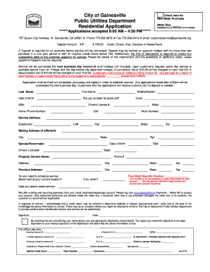 City of Gainesville Water Meter Application