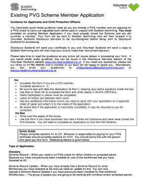 PVG Scheme Member Application