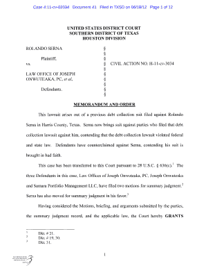 Case 4:11-cv-03034 Document 41 Filed in TXSD on 06/19/12 Page 1 of 12