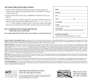 SPOT Global Phone Mail-In Rebate Form