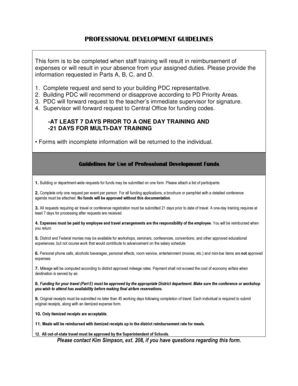 Professional Development Request Form