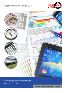 Cost Information Service Application Form