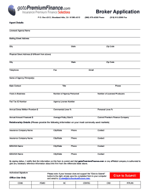 Broker Application Form