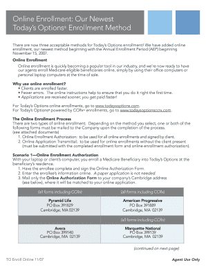 Medicare Online Enrollment Authorization