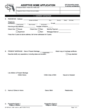 Adoptive Home Application