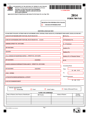 Income Tax Return for Partnerships, Joint Ventures, Trusts, and Estates