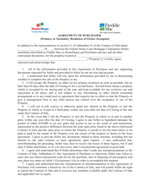 Agreement of Purchaser for Real Estate