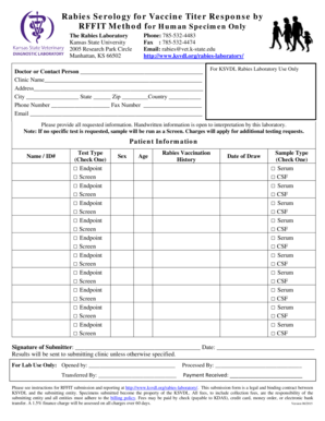 Child vaccination card pdf - Rabies Serology for Vaccine Titer Response by RFFIT Method for ... - ksvdl