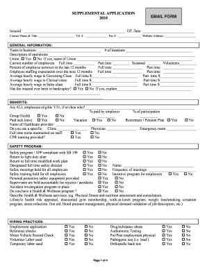 Supplemental Contractors Application