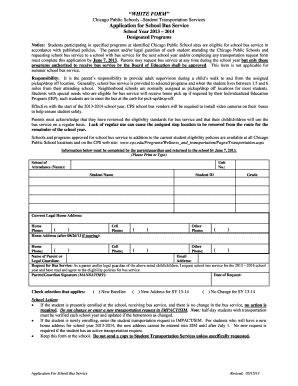 Chicago Public Schools Bus Service Application