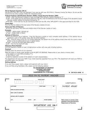 PA-41 Payment Voucher
