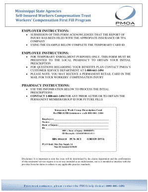 Mississippi Workers Compensation First Fill Program