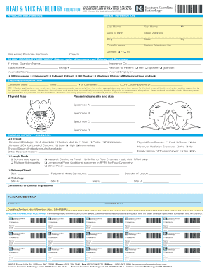 Head and Neck Pathology Requisition Form
