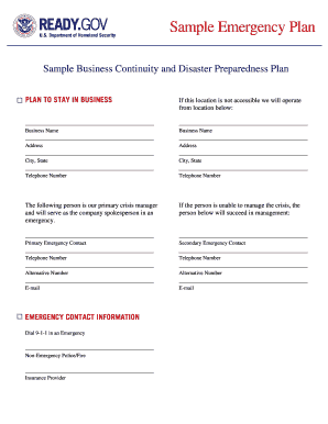 Business Continuity and Disaster Preparedness Plan