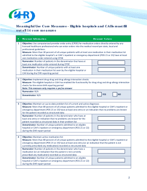 Medicare EHR Incentive Program Attestation Worksheet