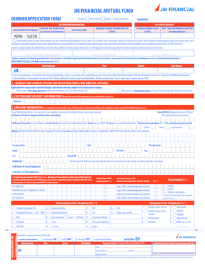 JM Financial Mutual Fund Common Application Form