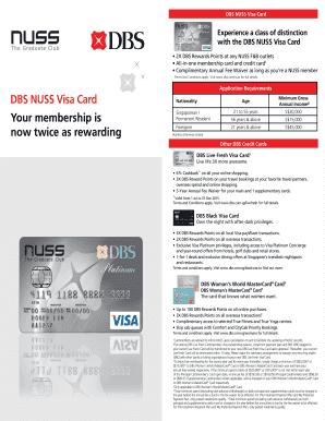 DBS Credit Card Application Form
