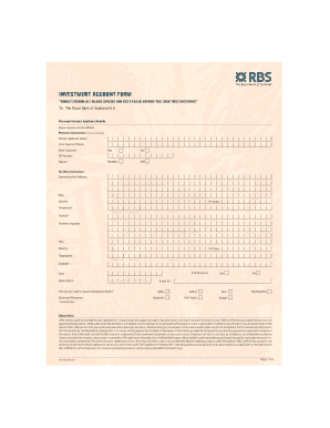 Investment Account Application Form