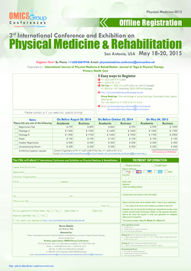 Physical Medicine2015 Offline Registration 3rd International Conference and Exhibition on Physical Medicine &amp