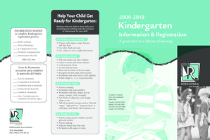 Kindergarten Registration Form