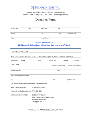 Donation Form