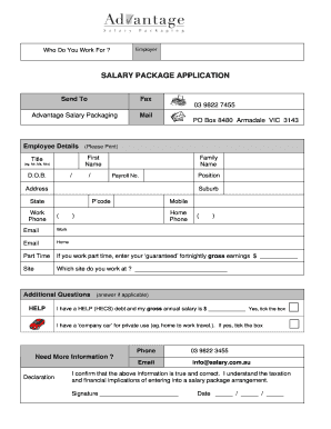 Salary Package Application