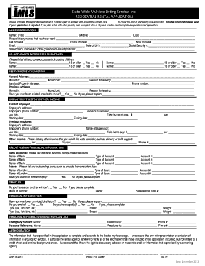 Residential Rental Application