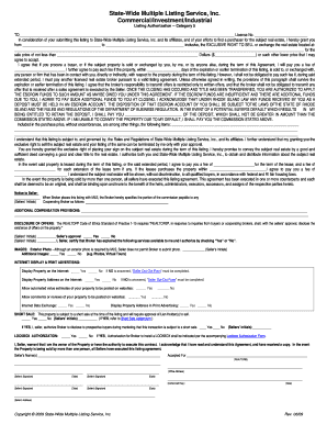 Rhode Island Exclusive Right to Sell Real Estate Listing Agreement