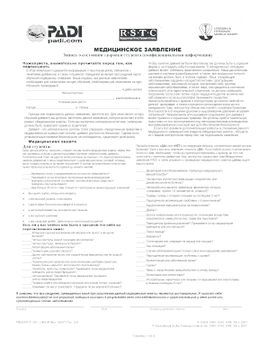 Diving Medical Statement