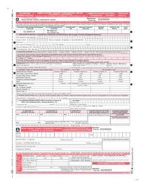 Indian Railway Finance Corporation Bond Application Form