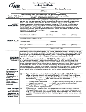 Connecticut Caregiver Medical Certificate