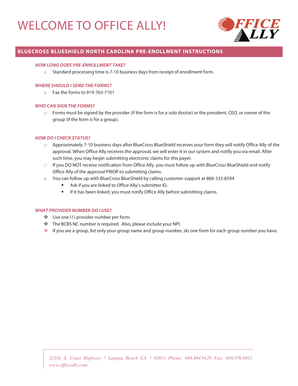 BlueCross BlueShield North Carolina Electronic Connectivity Request