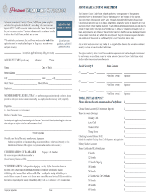 Joint Share Account Agreement