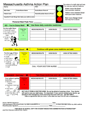 Massachusetts Asthma Action Plan