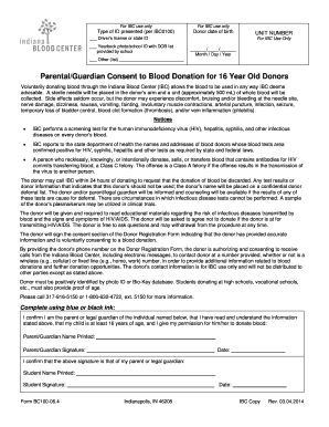 Parental Consent for 16-Year-Old Blood Donation