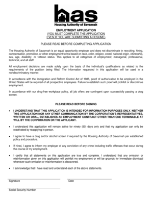 Employment Application