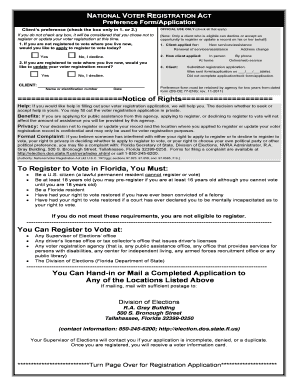Florida Voter Registration Form