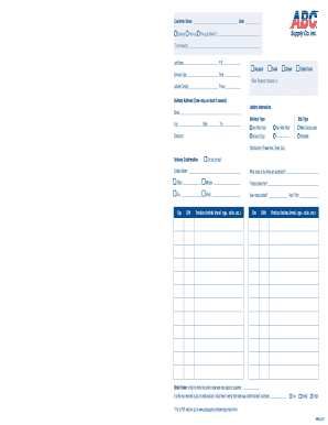 Roofing Product Checklist Form