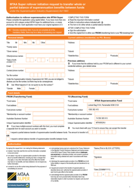 Superannuation Rollover Initiation Request