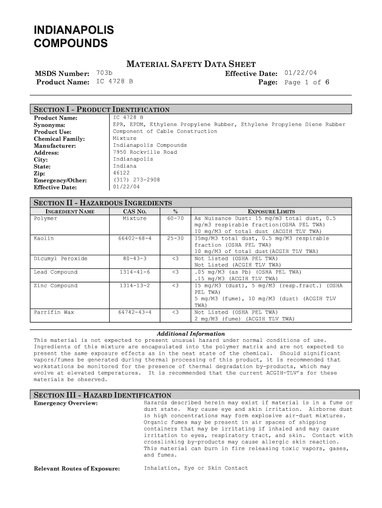 INDIANAPOLIS COMPOUNDS Preview on Page 1