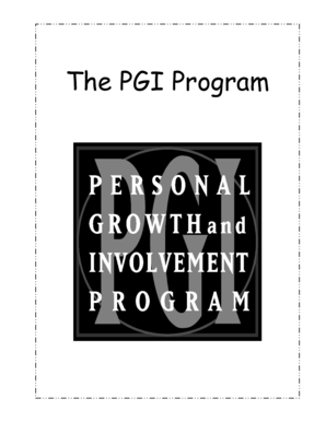 Personal Growth & Involvement Program