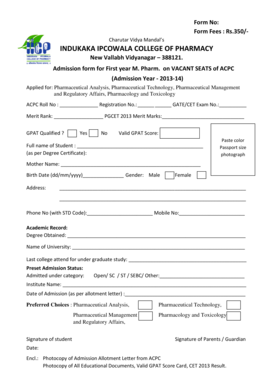 Mgt quota form 2013-14 - iicp-cvm edu