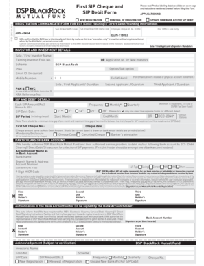 SIP Debit Form