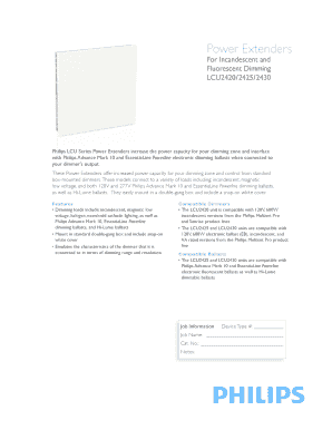 Philips LCU Series Power Extenders