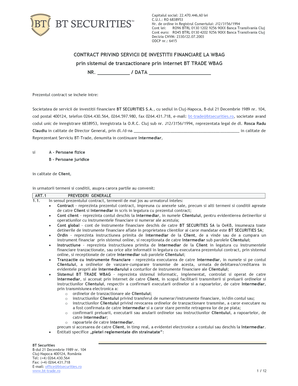 BT Securities Investment Services Contract