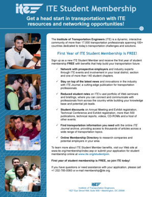 ITE Student Membership Application Form